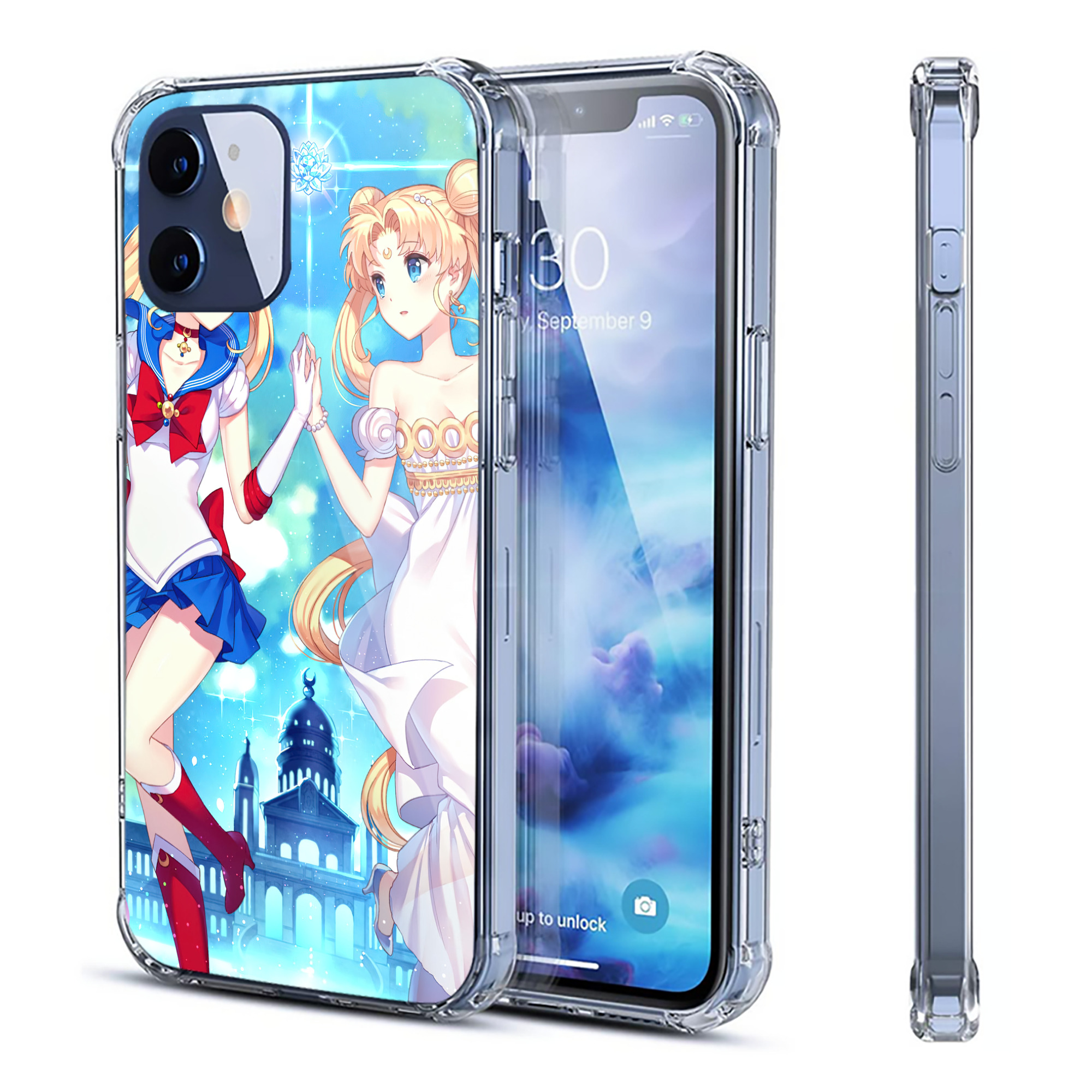 （画像用） 美少女戦士セーラームーン Sailor Moon 【iPhone 12シリーズ対応】透明スマホケース（クリアソフトケース）